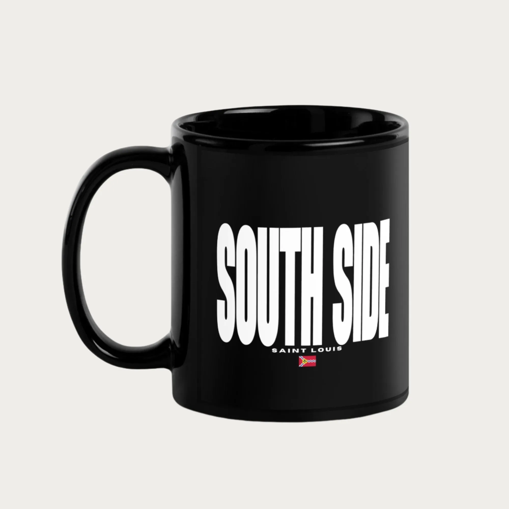 Southside Black Glossy Mug