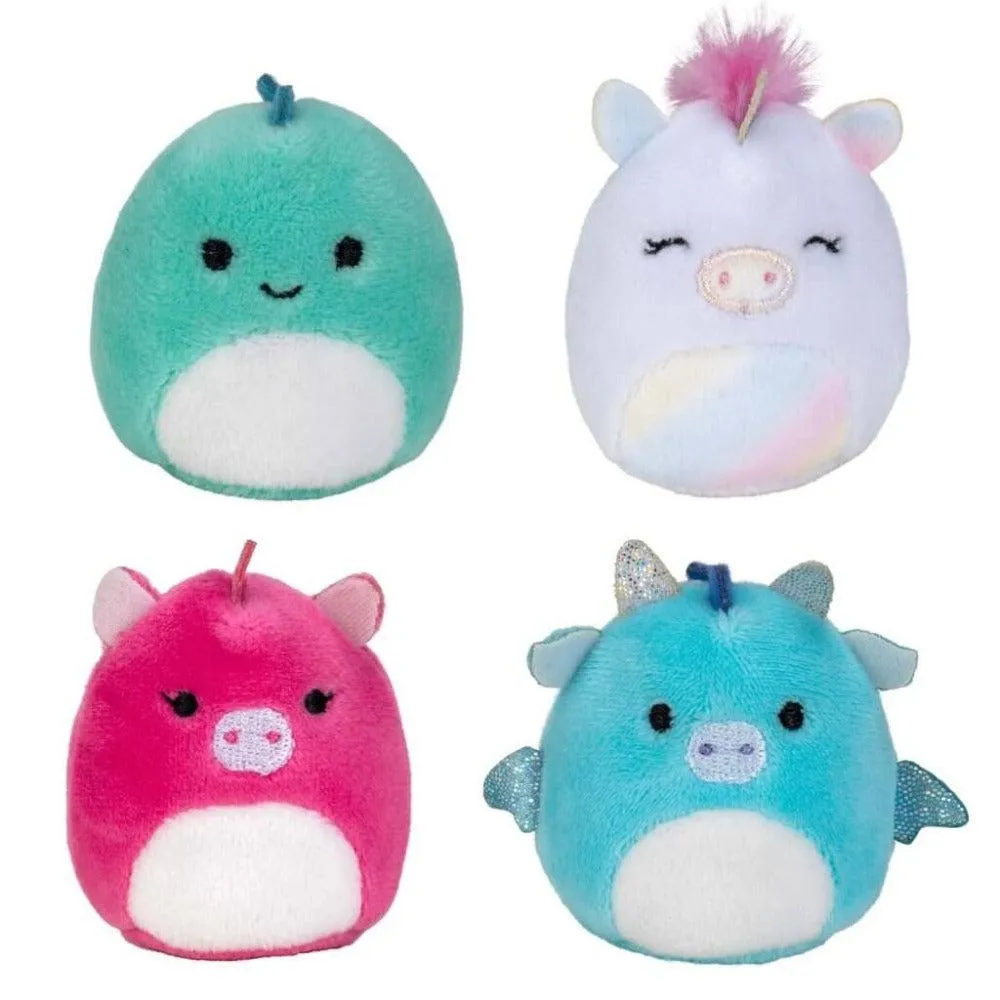 SQUISHMALLOWS SQUISHVILLE - Mini Plush (Squishville Mini Squishmallow 4 Pack) Assorted