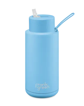 S/S Ceramic Reusable Bottle 34oz | Sky Blue