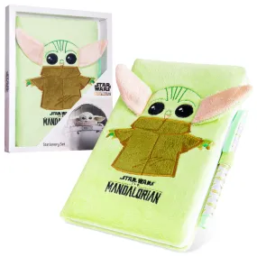 The Mandalorian A5 Notebook and Pen Set for Boys Girls Teens, Baby Yoda Toys Kids Journal Official Merchandise