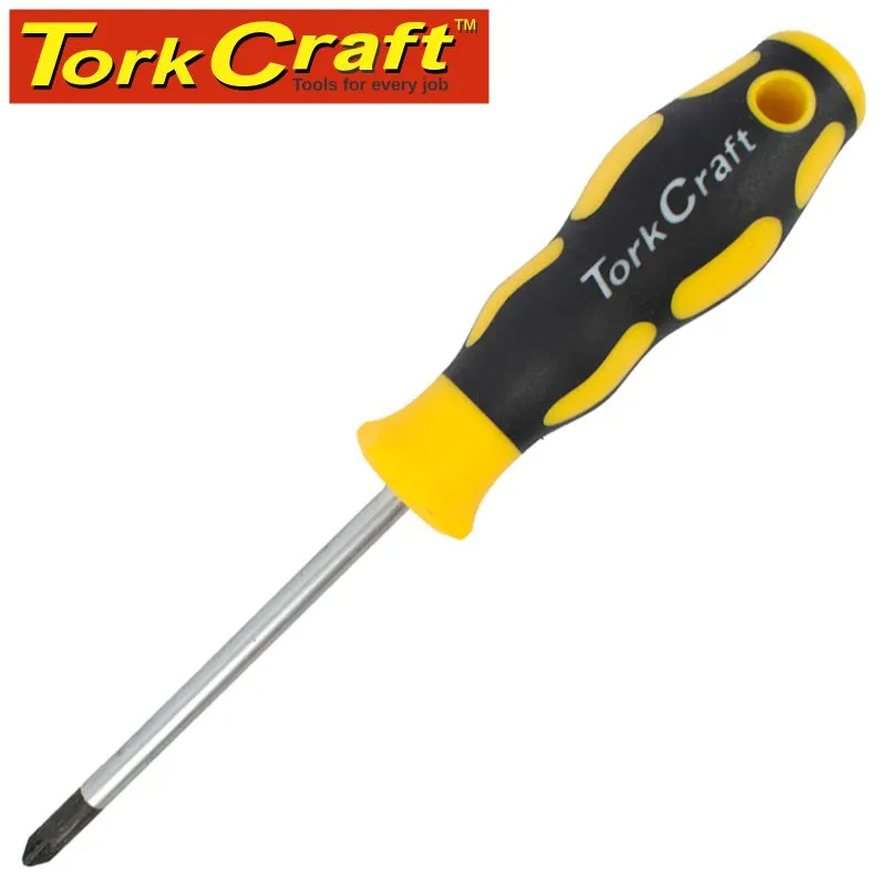 TORK CRAFT SCREWDRIVER POZI #2 X 100MM TC16014