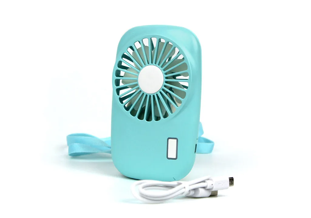 Travel Mini Personal Fan Aqua