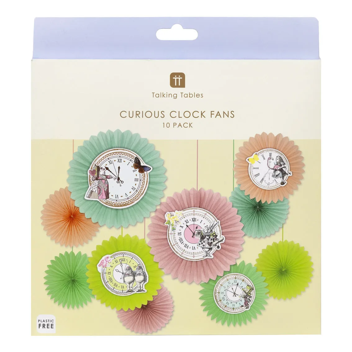 Truly Alice Clock Fans - 10 Pack