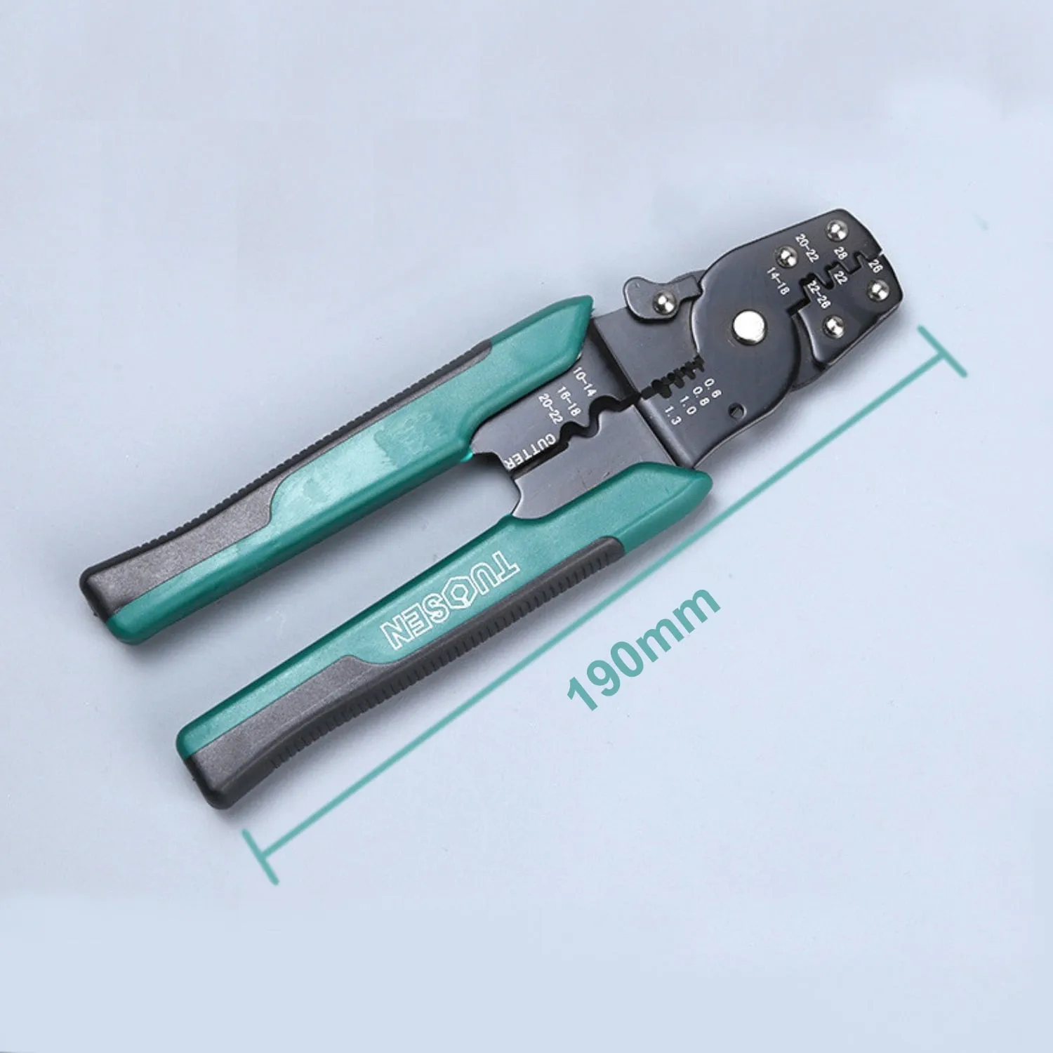 Tuosen Wire Stripper Multi-Function Pliers Terminal Manual Crimping Pliers Hardware Tool Wire Stripper Multi Specifit