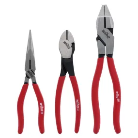 Wiha 3 Piece Classic Grip Pliers And Cutters Set