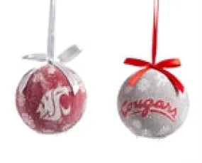 WSU LED Boxed Ornament Pack Of 6