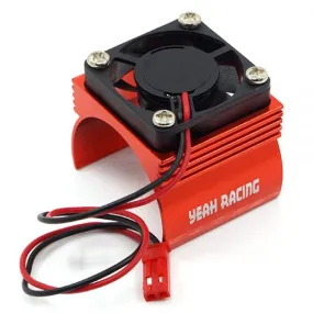 Yeah Racing YA-0410RD Aluminum 540 Motor Heat Sink w/ Cooling Fan Red