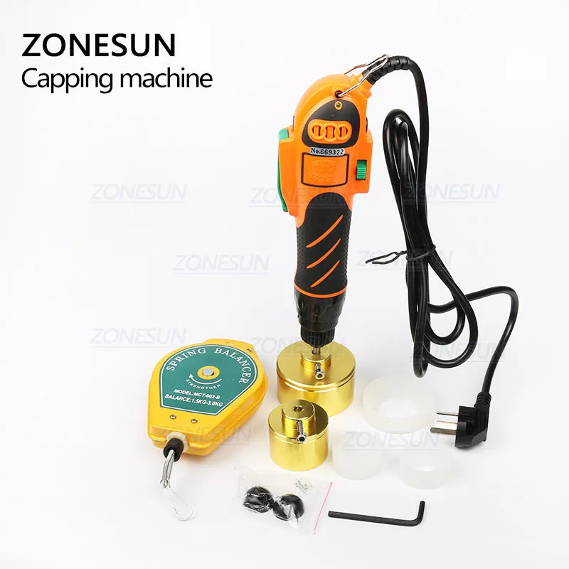 ZONESUN Hand Held Bottle Capping Tool Plastic Bottle Capping Machine Manual Capper